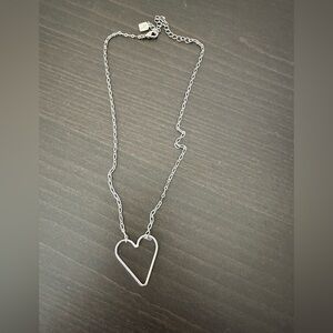Park Lane Silver Open Heart Necklace